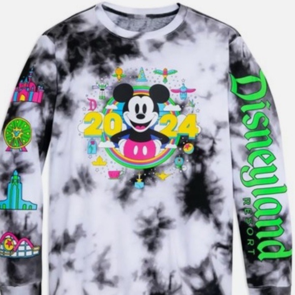 Disneyland Tie-Dye Mickey Mouse Long Sleeve